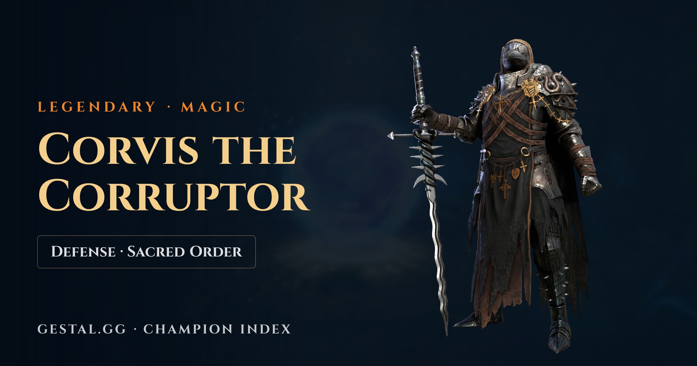 Corvis the Corruptor — Raid Shadow Legends Build & Masteries